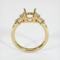 14K Yellow Gold Accent Stones Ring Setting Image