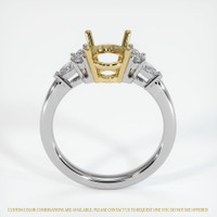 14K Yellow & White Accent Stones Ring Setting Image