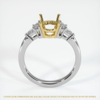 18K Yellow & White Accent Stones Ring Setting Image