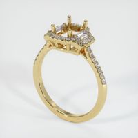 14K Yellow Gold Three Stone Ring Setting Video