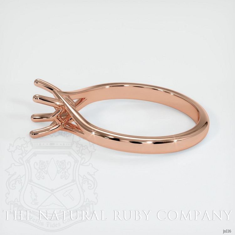 14K Rose Gold Solitaire Ring Setting