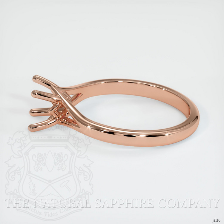 14K Rose Gold Solitaire Ring Setting