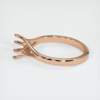 18K Rose Gold Solitaire Ring Setting Image