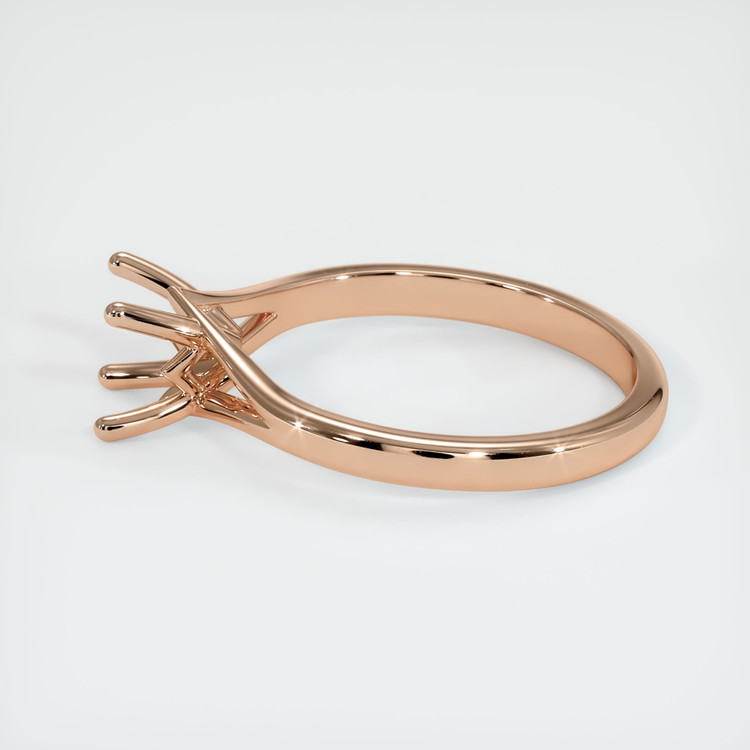 18K Rose Gold Solitaire Ring Setting