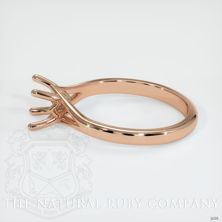 18K Rose Gold Solitaire Ring Setting