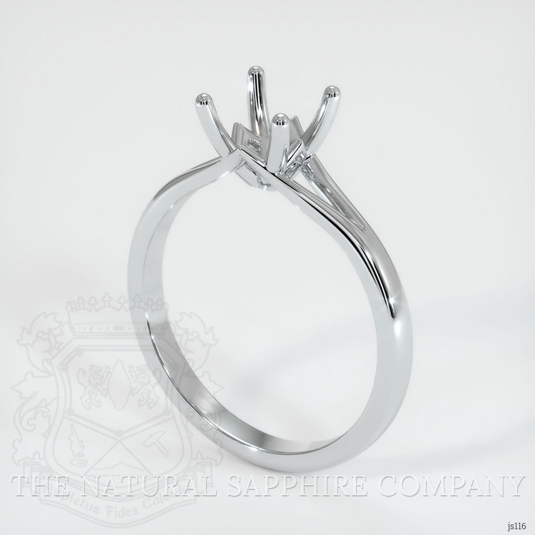 Silver Solitaire Ring Setting