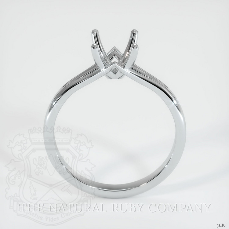 10K White Gold Solitaire Ring Setting