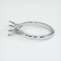 14K White Gold Solitaire Ring Setting Image