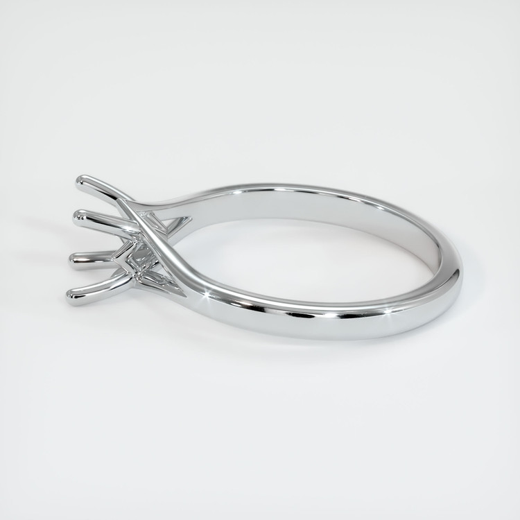 14K White Gold Solitaire Ring Setting