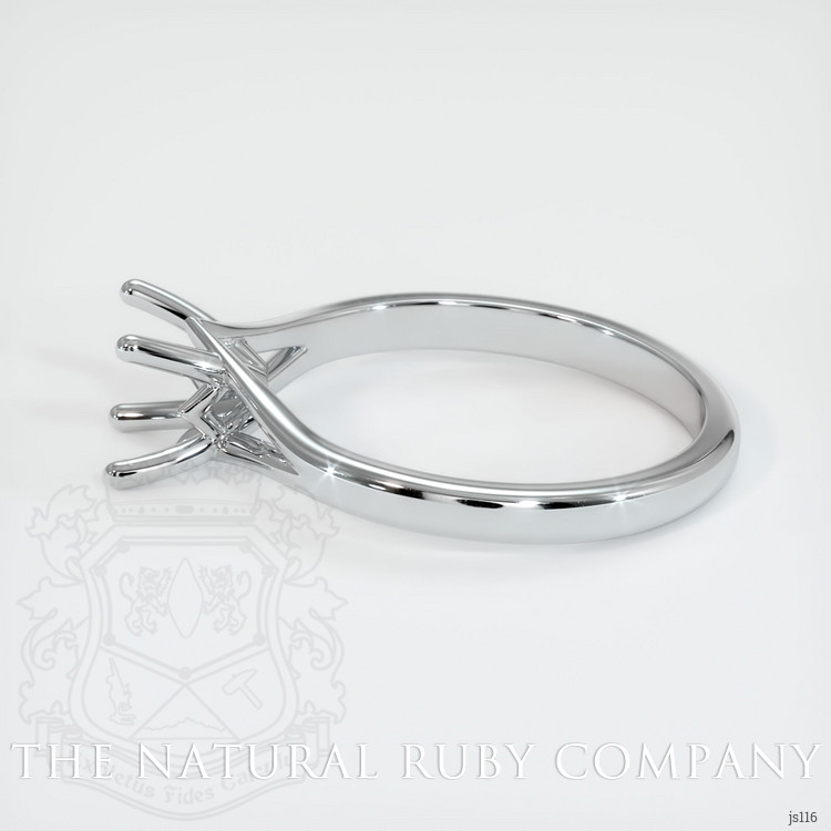 14K White Gold Solitaire Ring Setting