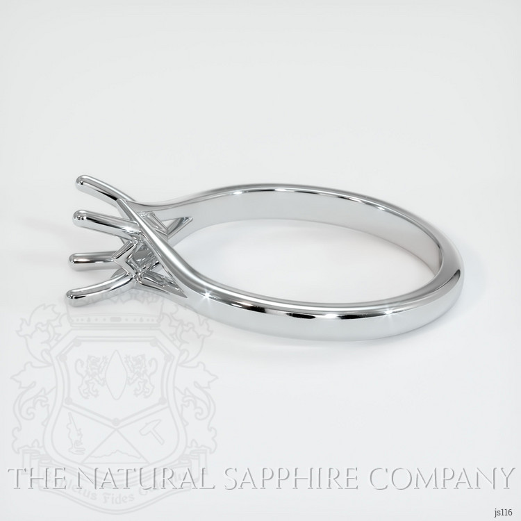 14K White Gold Solitaire Ring Setting