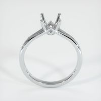 14K White Gold Solitaire Ring Setting Image