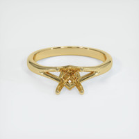 10K Yellow Gold Solitaire Ring Setting Image