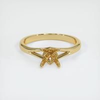 14K Yellow Gold Solitaire Ring Setting Image