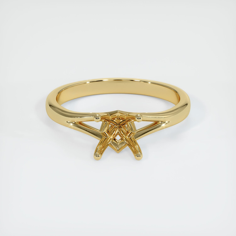 14K Yellow Gold Solitaire Ring Setting