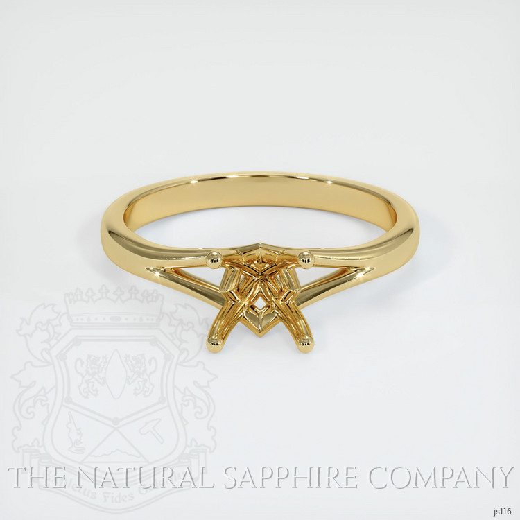 14K Yellow Gold Solitaire Ring Setting