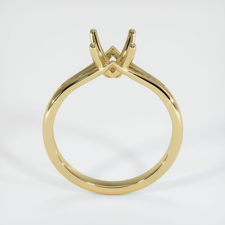 14K Yellow Gold Solitaire Ring Setting