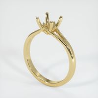 18K Yellow Gold Solitaire Ring Setting Video
