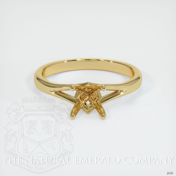18K Yellow Gold Solitaire Ring Setting
