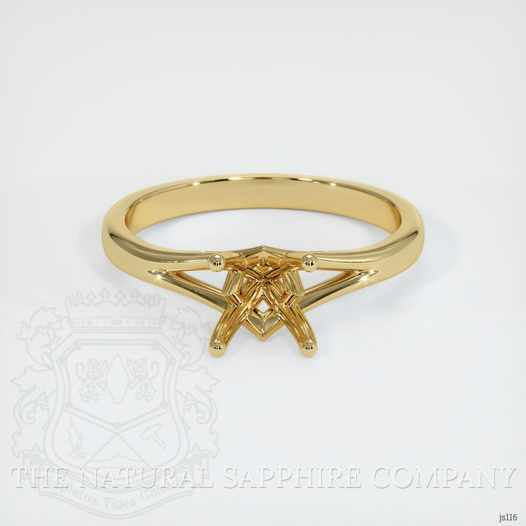 18K Yellow Gold Solitaire Ring Setting