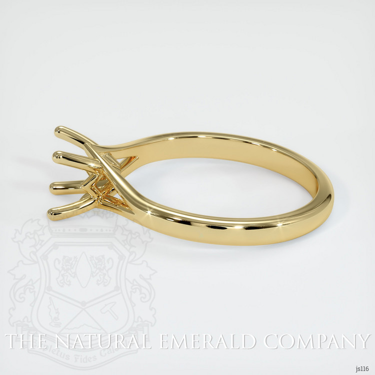 18K Yellow Gold Solitaire Ring Setting