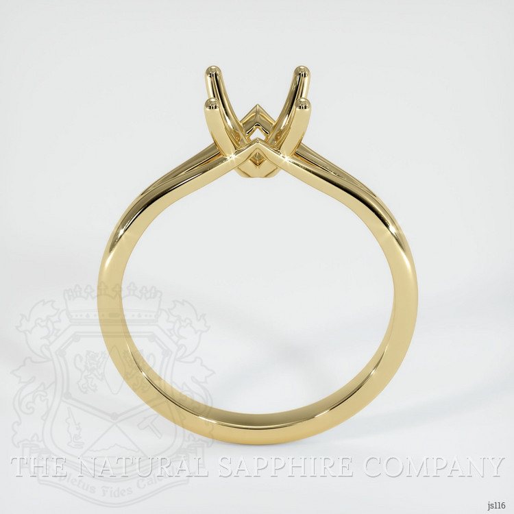 18K Yellow Gold Solitaire Ring Setting
