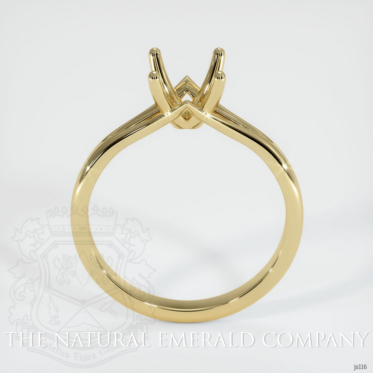 18K Yellow Gold Solitaire Ring Setting