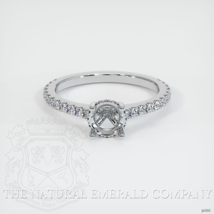 Platinum 950 Pave Ring Setting