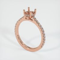 14K Rose Gold Pave Ring Setting Video