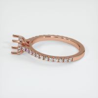 14K Rose Gold Pave Ring Setting Image