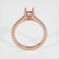 14K Rose Gold Pave Ring Setting Image