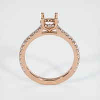 18K Rose Gold Pave Ring Setting Image