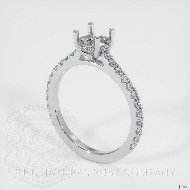 Silver Pave Ring Setting