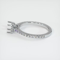 Silver Pave Ring Setting Image