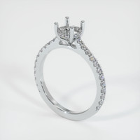 10K White Gold Pave Ring Setting Video
