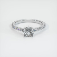 10K White Gold Pave Ring Setting Image