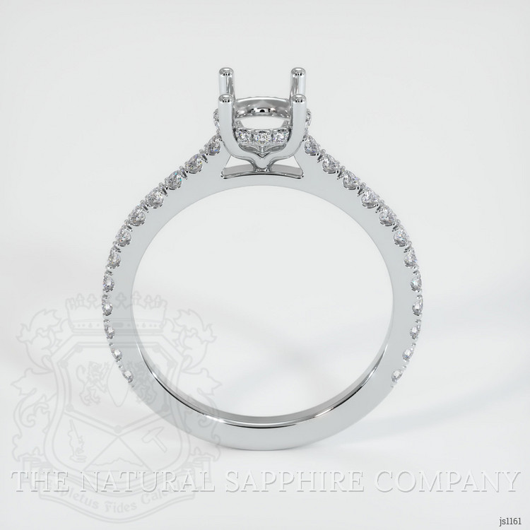 10K White Gold Pave Ring Setting