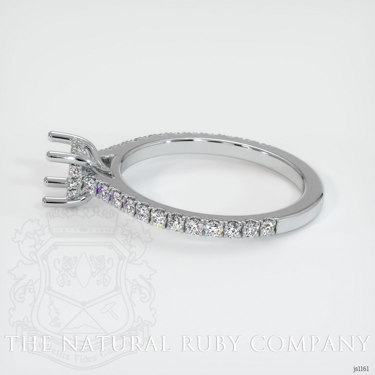 18K White Gold Pave Ring Setting
