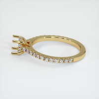 10K Yellow Gold Pave Ring Setting Image