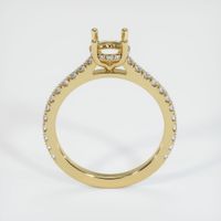 14K Yellow Gold Pave Ring Setting Image
