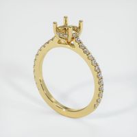 18K Yellow Gold Pave Ring Setting Video