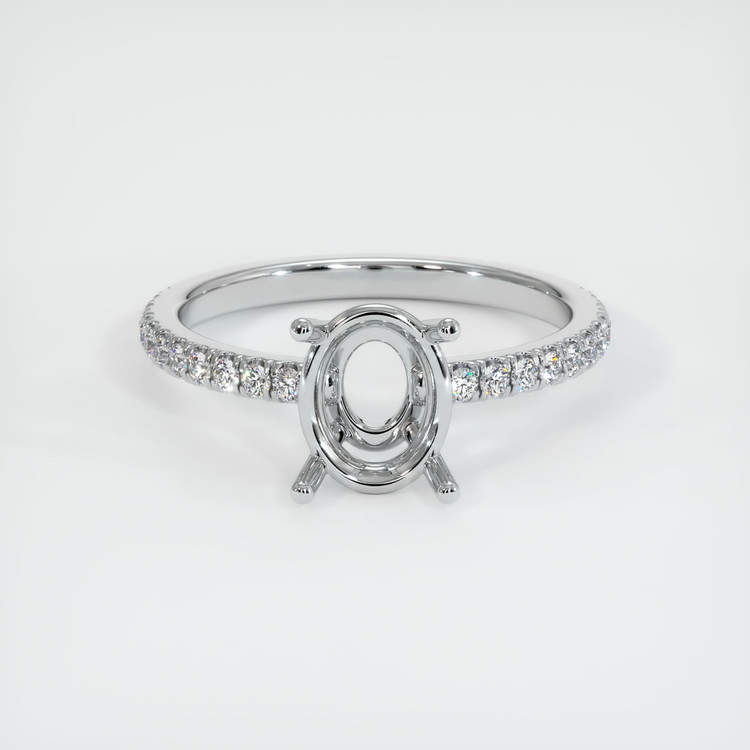 Platinum 950 Pave Ring Setting
