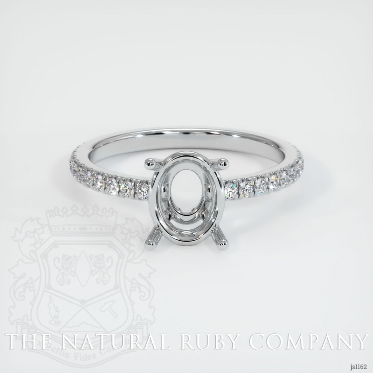 Platinum 950 Pave Ring Setting