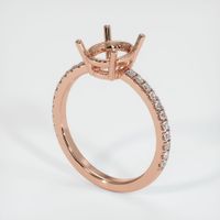 14K Rose Gold Pave Ring Setting Video