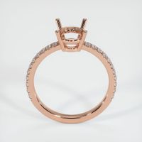 14K Rose Gold Pave Ring Setting Image