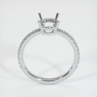 Silver Pave Ring Setting Image