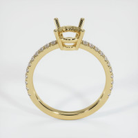 14K Yellow Gold Pave Ring Setting Image