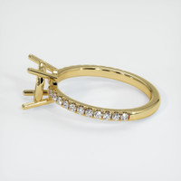 18K Yellow Gold Pave Ring Setting Image