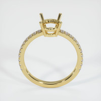 18K Yellow Gold Pave Ring Setting Image