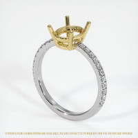 18K Yellow & White Pave Ring Setting Video